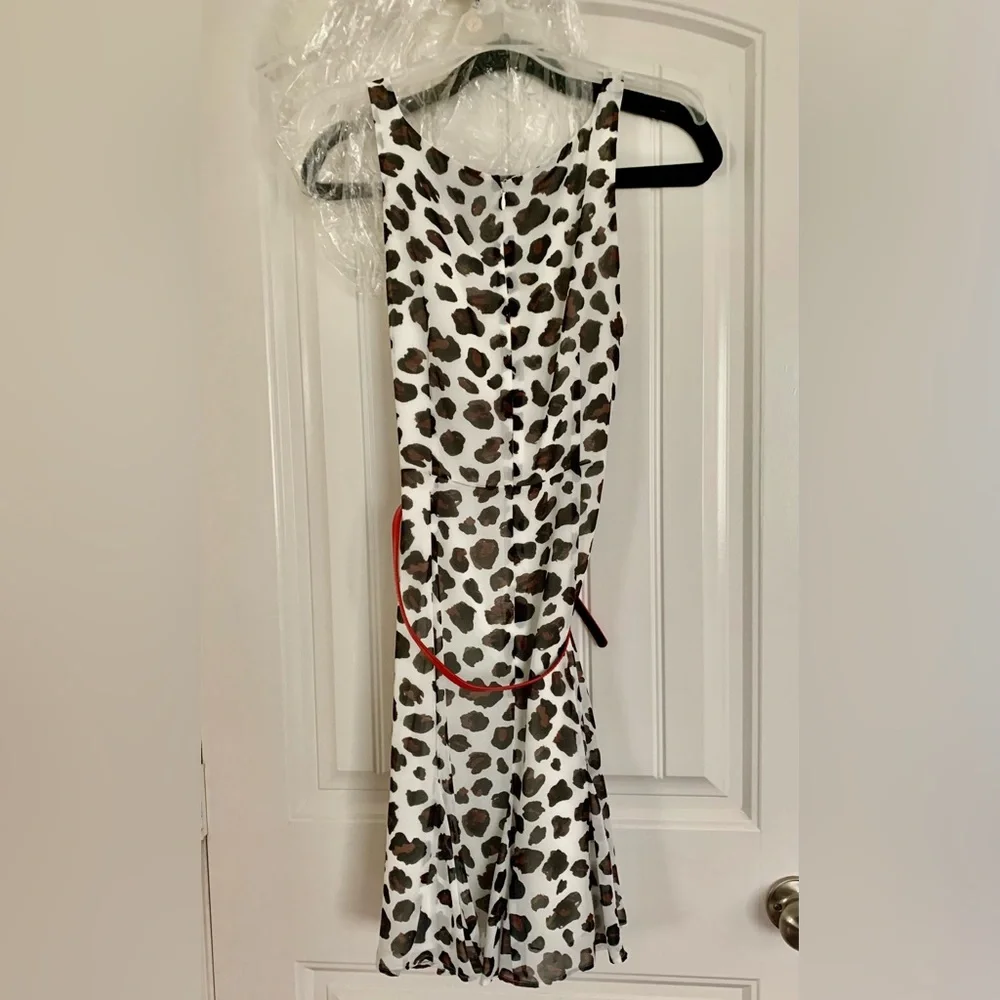Kate Young For Target Leopard Print Dress with Red Accent - Picture 3 of 9